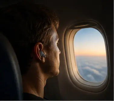 Bouchons d'oreille en avion : oreilles bouchées - SHIELDPODS
