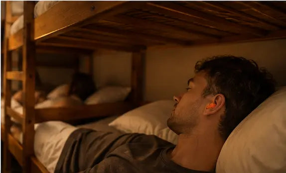 Bouchons d'oreille en auberge de jeunesse - SHIELDPODS