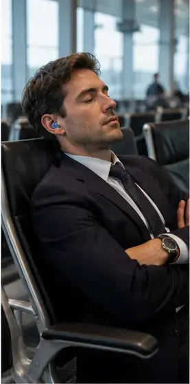 Bouchons d'oreille pour les voyages d'affaires - SHIELDPODS